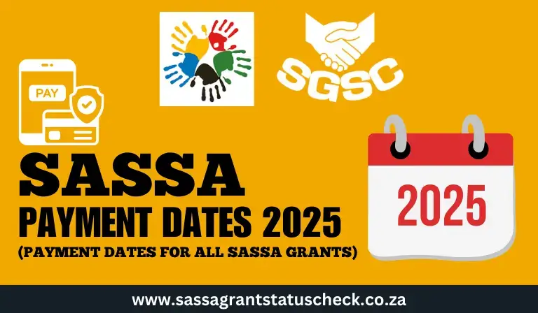 SASSA Payment Dates for 2025