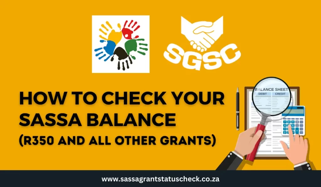 SASSA Check Balance