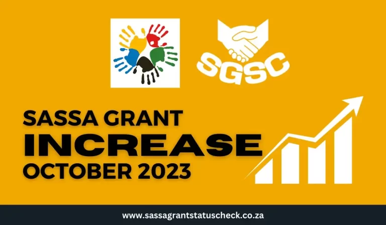 SASSA Grant Increase October 2023
