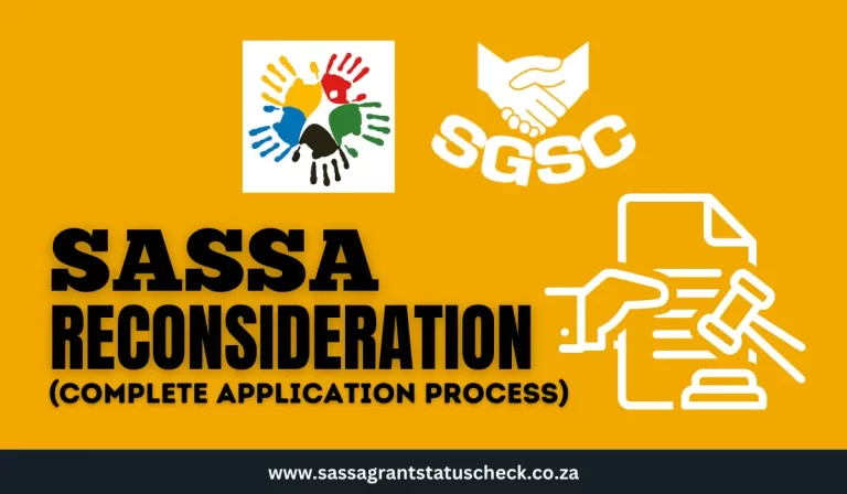 SASSA Reconsideration Application Process And Status Check 2024