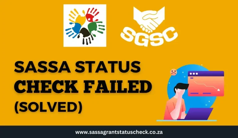 SASSA Status Check Failed