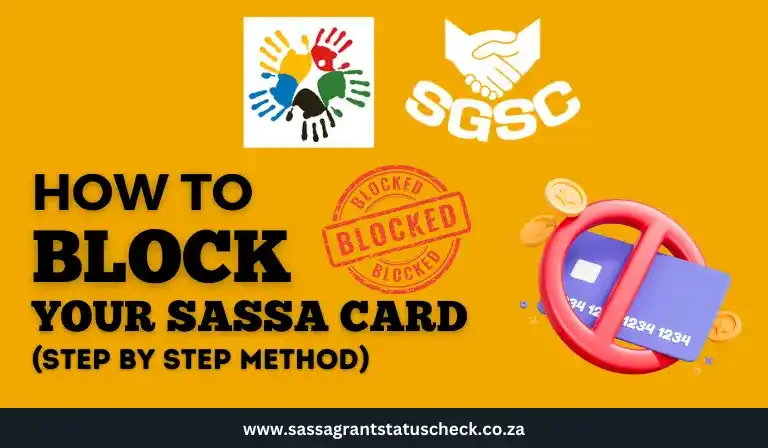 How to Block Your SASSA Card