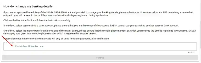 Changing SASSA SRD Payment Method to Shoprite - For South African ID Card Holders