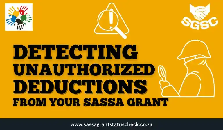 Detecting Unauthorized Deductions From Your SASSA Grant