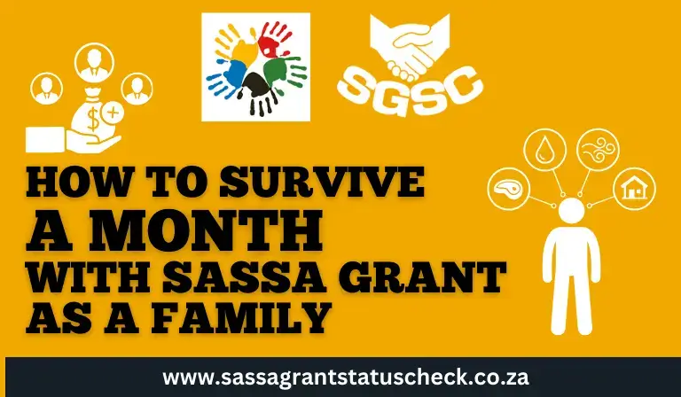 How to Survive a Month With SASSA Grant as A Family