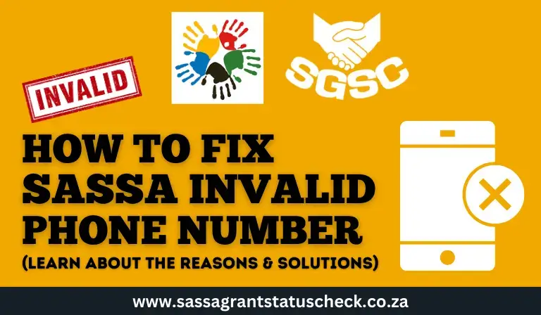 How to Fix SASSA Invalid Phone Number Error